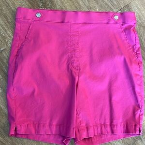 Rafaella Pink Pull On Bermuda Shorts - 16